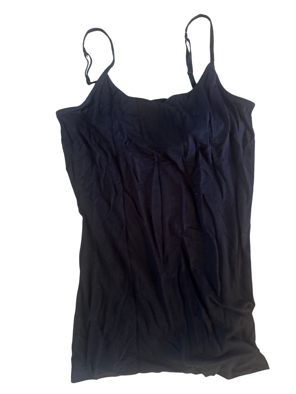 Kirkland Signature Black Adjustable Spaghetti Strap Tank